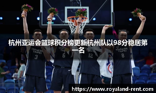 杭州亚运会篮球积分榜更新杭州队以98分稳居第一名